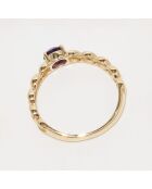 Bague Nicia Améthyste 0.50 ct or jaune