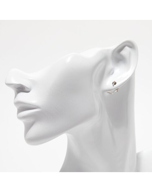 Boucles d'oreilles Diamants 0.12 ct or blanc