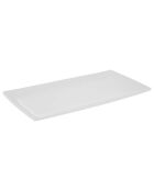 Plat en Porcelaine Doux Souvenirs blanc - 29x15 cm