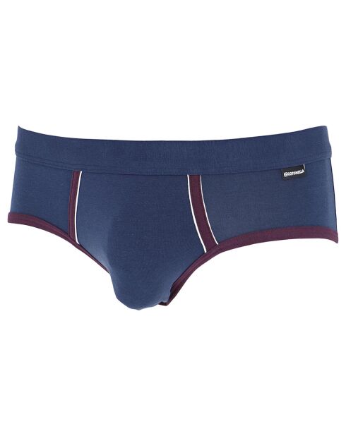 2 Slips Marvin bleu/rouge bordeaux