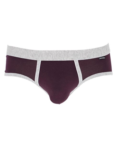 2 Slips Marvin bleu/rouge bordeaux