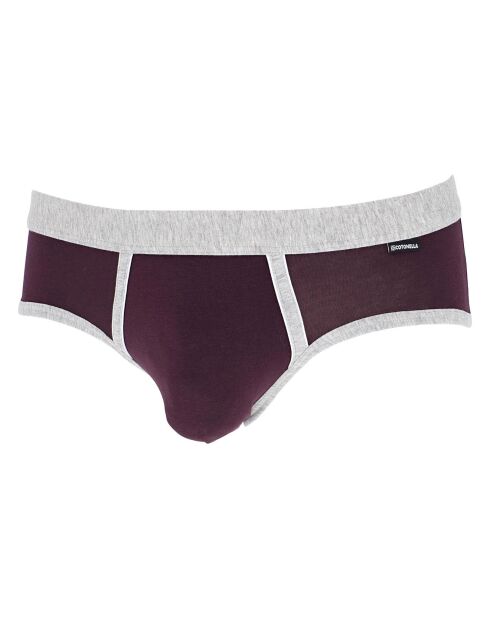 2 Slips Marvin bleu/rouge bordeaux