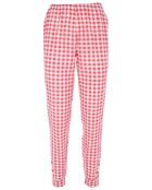 Pyjama manches longues & Pantalon Malika rouge/blanc