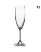 6 Flûtes à vin Oslo transparents -  20cl