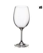 6 Verres à vin Oslo transparents -  35cl