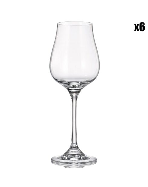6 Verres à pied Neo transparents -  25cl