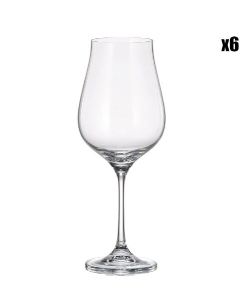 6 Verres à pieds Neo transparents -  50cl