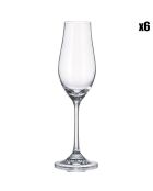 6 Flutes à champagne Neo transparents -  20cl