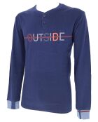 Pyjama manches longues & Pantalon Matei bleu/rouge