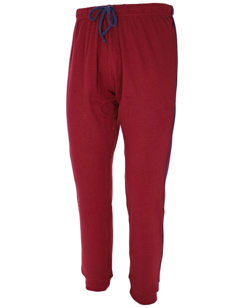 Pyjama manches longues & Pantalon Matei bleu/rouge