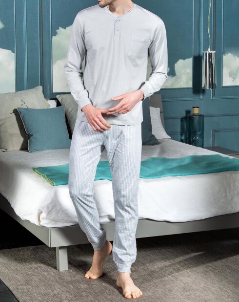 Pyjama manches longues & Pantalon Miles gris