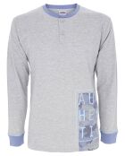 Pyjama manches longues & Pantalon Marcus gris/bleu