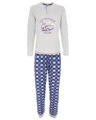 Pyjama manches longues & Pantalon Moise gris/bleu