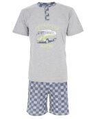 Pyjama manches courtes & Short Mike gris