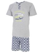 Pyjama manches courtes & Short Mike gris