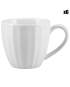 6 Tasses en Porcelaine Doux Souvenirs blanches - 9 cl