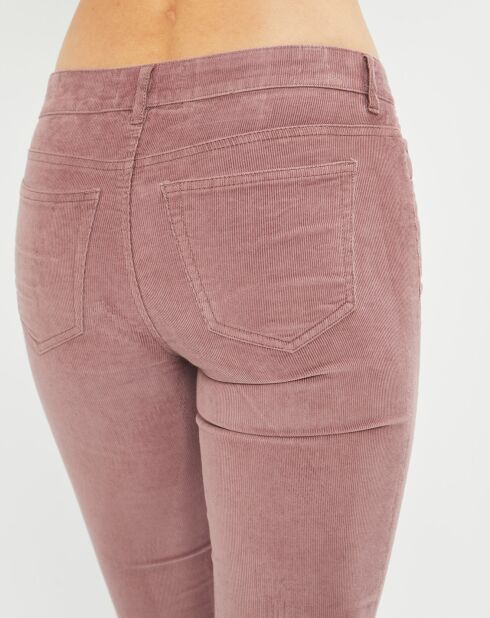 Pantalon en Velours côtelé Lulea rose
