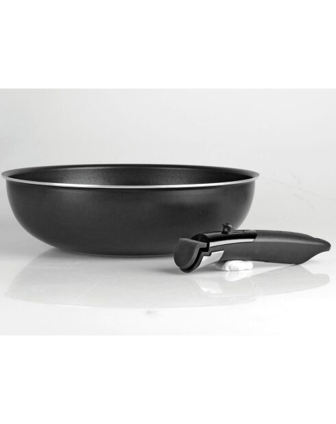 Wok de inducción Black Pepper negro - D.28x8.5 cm