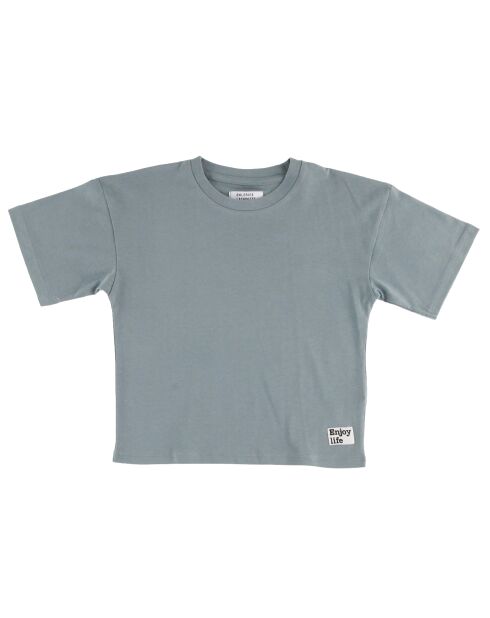 T-Shirt en Coton bio Justin vert de gris