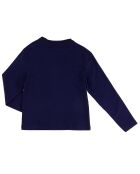 T-Shirt en Coton bio Felipe manches longues bleu marine