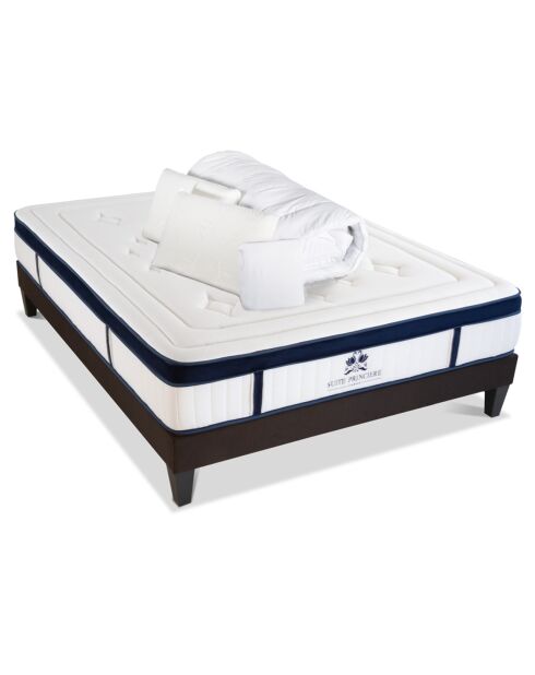 Pack Prêt-à-Dormir Suite Princière blanc/gris anthracite - 180x200 cm