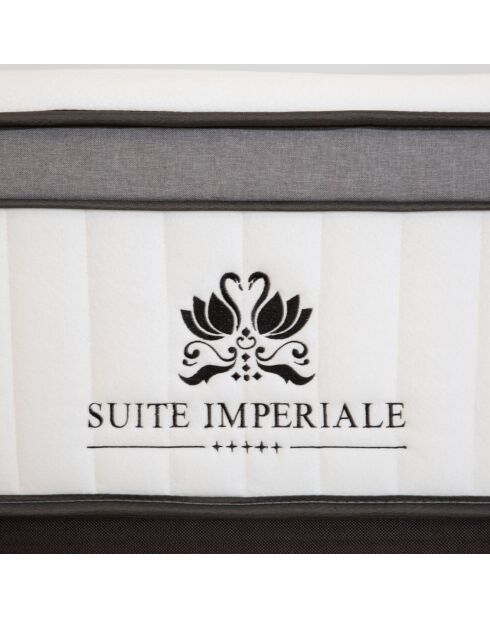Pack Prêt-à-Dormir Suite Impériale blanc/gris anthracite - 140x200 cm