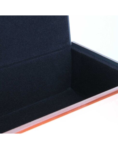 Boîte à bijoux miroir cuivré - 16x5.5x9.5 cm