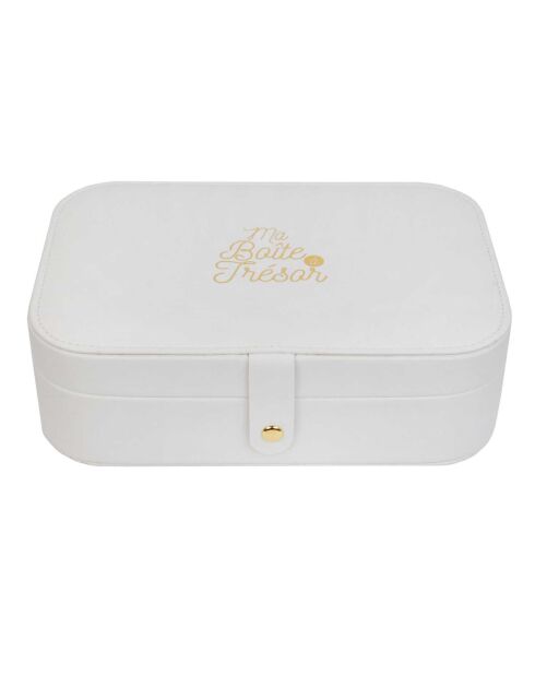 Joyero rectangular aleatorio de 22,5 x 7 x 15,3 cm