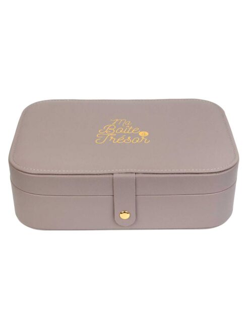 Boîte à bijoux rectangulaire aléatoire  22.5x7x15.3 cm