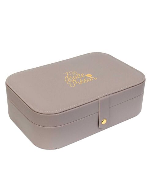 Boîte à bijoux rectangulaire aléatoire  22.5x7x15.3 cm