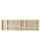 Plateau organisateur de bureau  marron - 52x6x15 cm