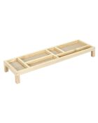 Plateau organisateur de bureau  marron - 52x6x15 cm