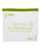 2 sacchetti riutilizzabili verdi - 27x28x5 cm