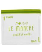 2 sacchetti riutilizzabili verdi - 27x28x5 cm