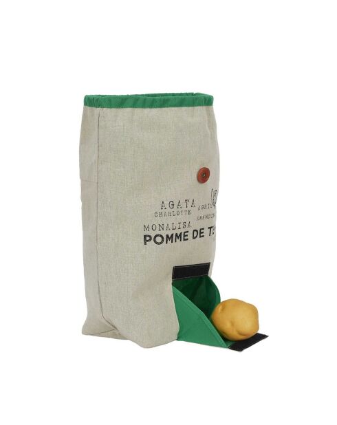 Sacchetto distributore di patate beige - 36,5x21,5x13,5 cm