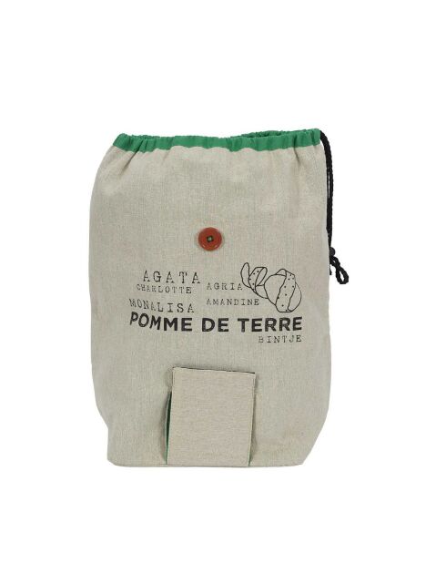 Sac distributeur de pomme de terre  beige - 36.5x21.5x13.5 cm