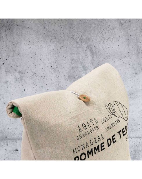 Sacchetto distributore di patate beige - 36,5x21,5x13,5 cm