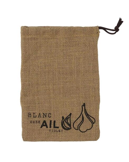 3 Sacs de conservation en toile de jute marron - 37x26.7x0.1 cm