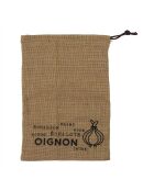 3 Sacs de conservation en toile de jute marron - 37x26.7x0.1 cm