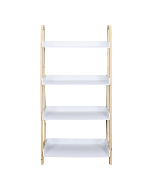 Etagère enfant Tim   blanc/bois - 60x117x30 cm