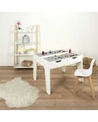 Etagère enfant Tim   blanc/bois - 60x117x30 cm