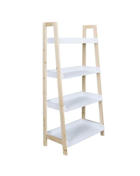 Etagère enfant Tim   blanc/bois - 60x117x30 cm