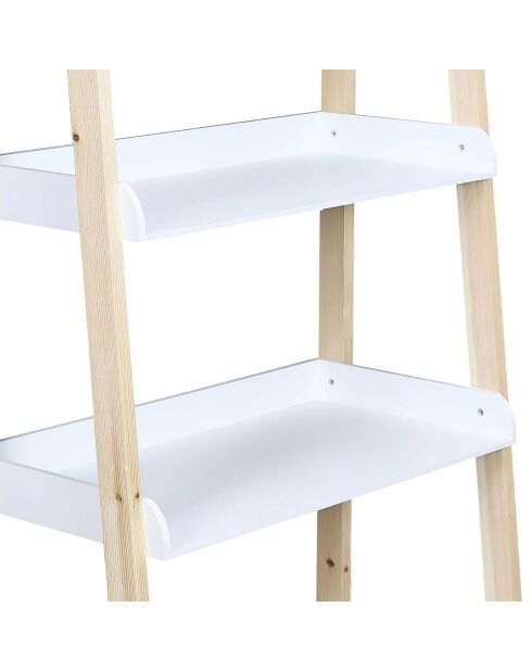 Etagère enfant Tim   blanc/bois - 60x117x30 cm