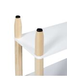 Etagère crayon 3 étages  blanc/marron - 60x77x24 cm
