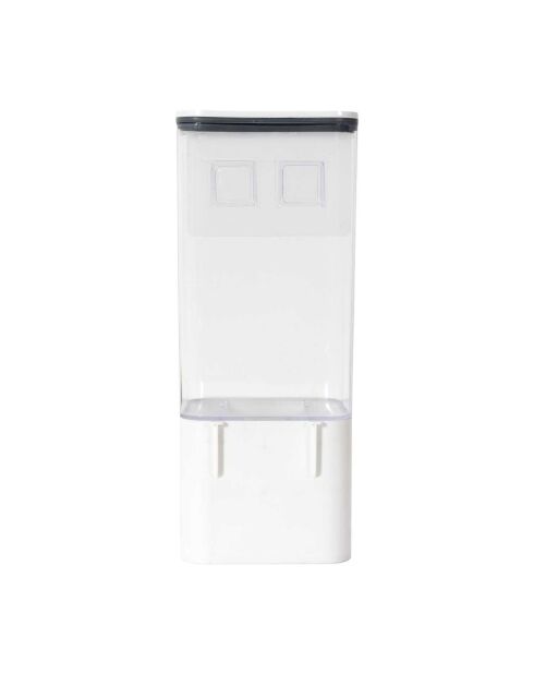Dispensador de 1,5 l con recipiente blanco - 12,5 x 31 x 9,5 cm