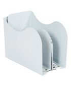 Range-livres extensible  blanc - 10x15x19 cm