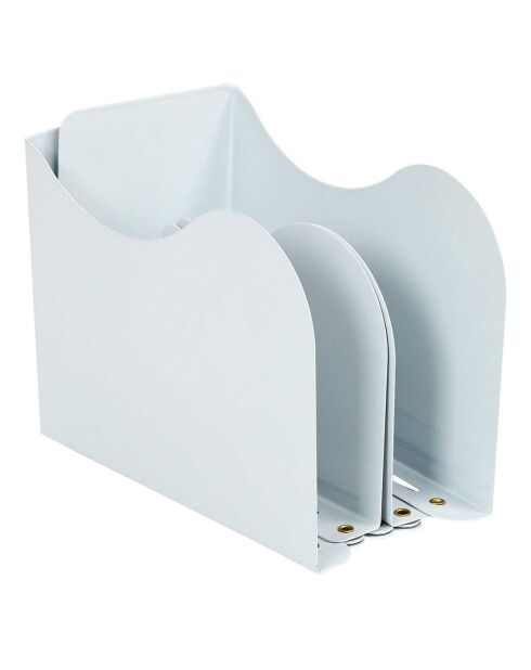 Range-livres extensible  blanc - 10x15x19 cm