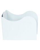 Range-livres extensible  blanc - 10x15x19 cm