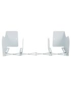 Range-livres extensible  blanc - 10x15x19 cm