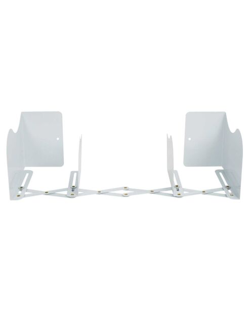 Range-livres extensible  blanc - 10x15x19 cm